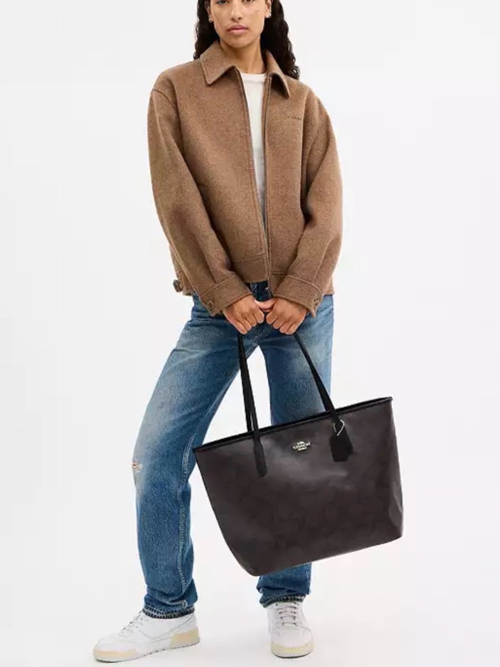 Coach (NWT) Large City Tote Bag In Maxi Signature Canvas - Picture 15 of 15